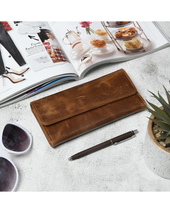 Ellison Women's Wallet- Tan Brown