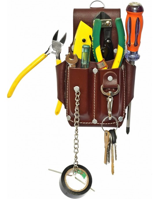 Pro Electrician Pouch, Tool Pouch with Belt Clip
