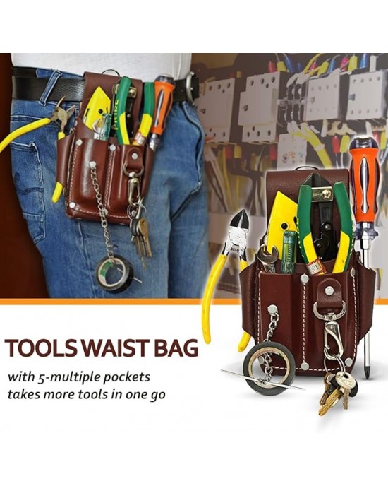 Pro Electrician Pouch, Tool Pouch with Belt Clip