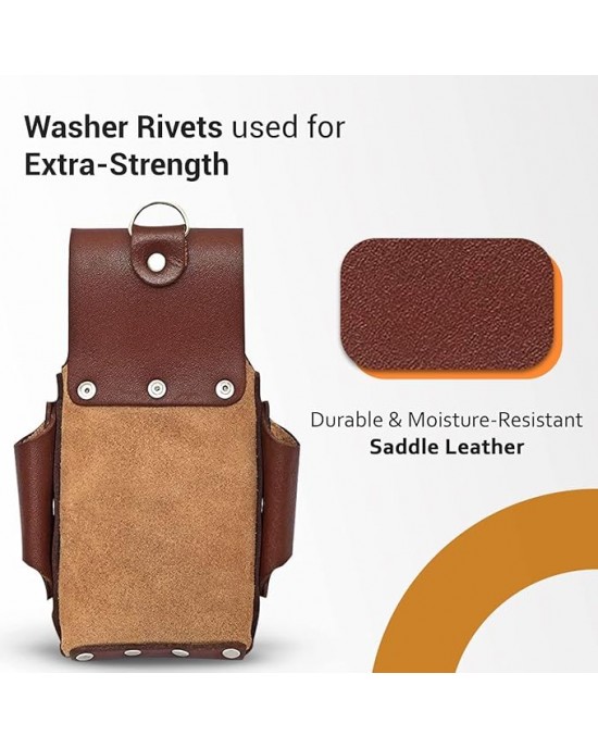 Pro Electrician Pouch, Tool Pouch with Belt Clip