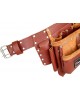 Rising Star Pro-230 100% Genuine Leather Tool Belt Pouch| Heavy Duty Belt For Carpenter,handy Man & Women, Electrician,plumbers, Construction Workers,gardner, Landscaper,maintenance Workers.
