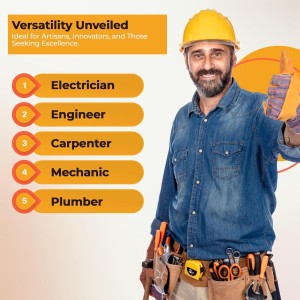 Rising Star 100% Black Electrician Leather Tool Pouch With Adjustable Belt, Tool Holder For Nails, Hammer,wrench,pliers,tape Measure,ideal Tool Pouch For Craftsmen, Carpenters,farmers (11 Pockets)