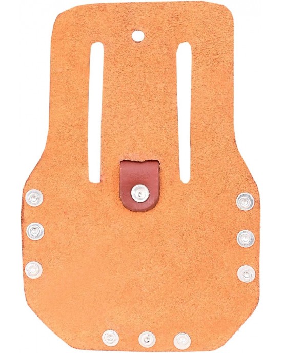 Rising Star 100% Multi-Purpose Heavy Duty Extra Large Tape Holder + Full-Grain Leather Tool Pouch - Dark Brown | Perfect for Construction Engineer, Carpenters, Electricians & Ironworker