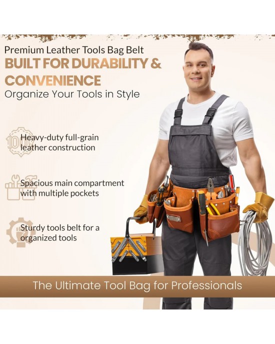 Pro Durable Work Belt for Carpenters & Tradesmen