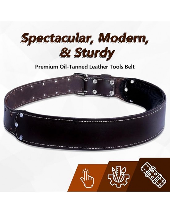 Leather Waist, Premium Leather with 4MM thickness Tool Belt