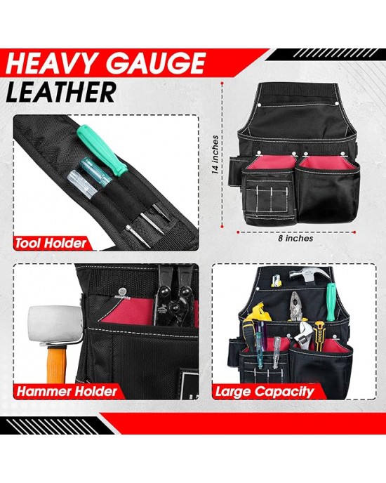 Construction Tool Belt with Framer, Electrician & Carpenter