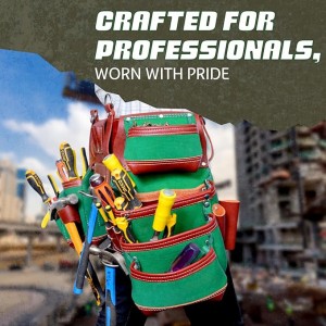 Construction Tool Belt with Framer, Electrician & Carpenter