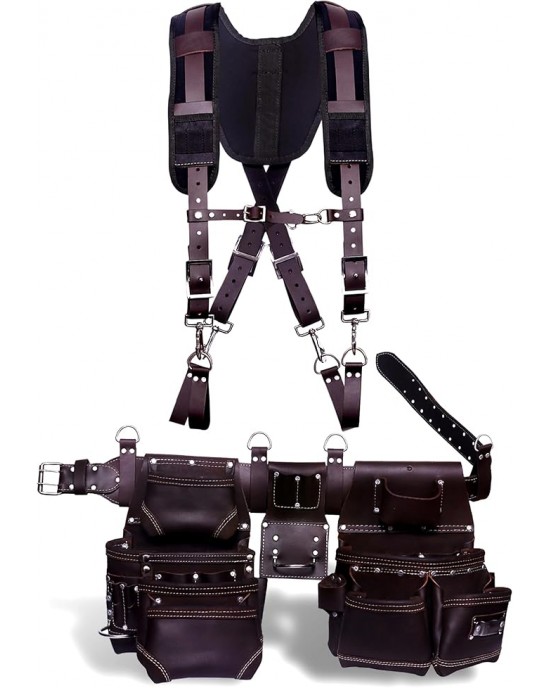 Durable Work Tool Belt for Carpenters & Tradesmen