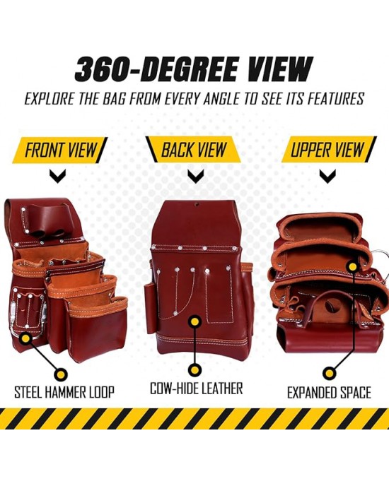 Tool Belt Pouch 12 Small Pocket