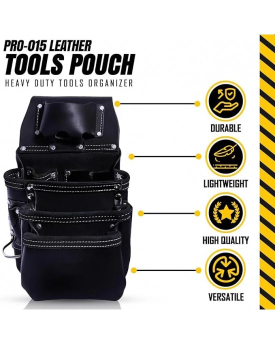 Tool Pouch for Construction,Heavy Duty Hammer Holder