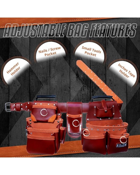 Tool Belt, Tool bag with 4 Loops)