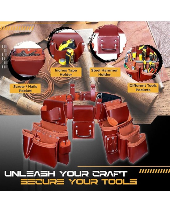 PRO-19 Tool Belt/Pouch/Bag with suspenders
