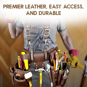 Tool Pouch,tool belt with suspenders