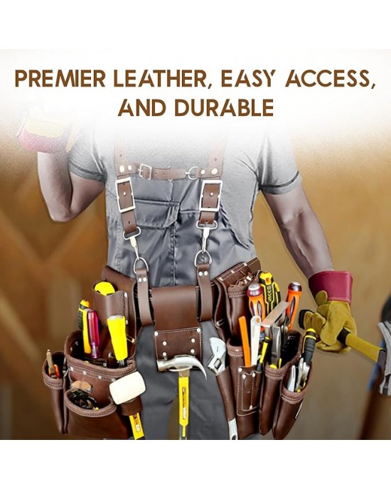Tool Pouch,tool belt with suspenders