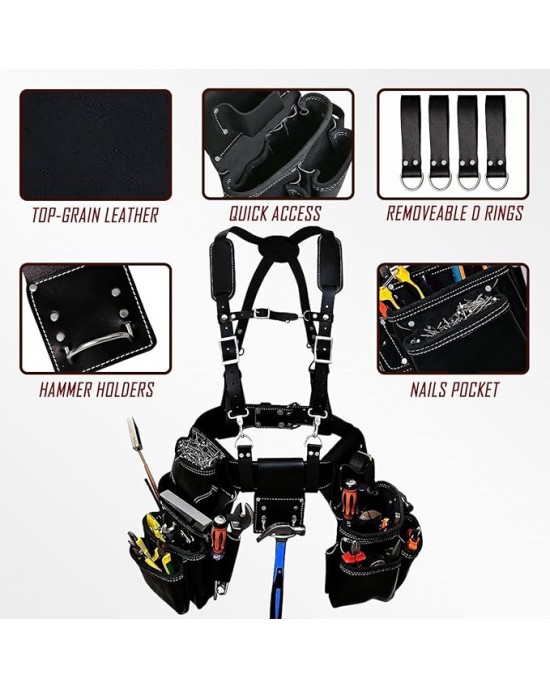 PRO-19 Genuine Leather with Suspenders