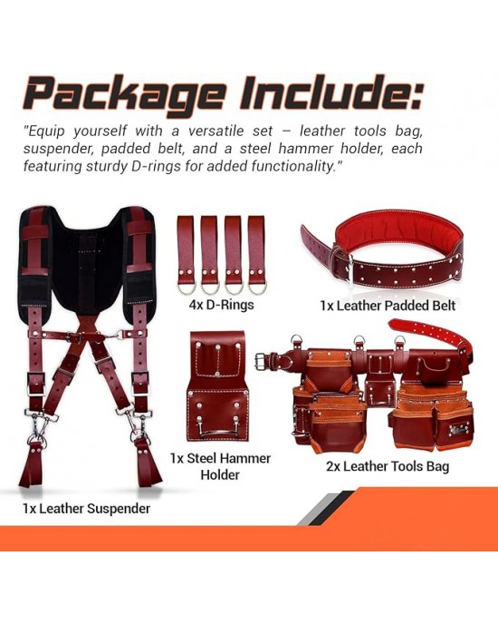 Tool Belts pouch with suspenders
