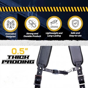 Heavy Duty Work Suspenders Tool Belt