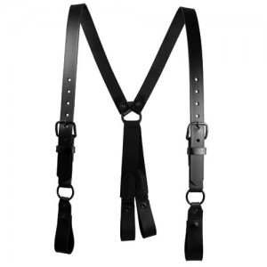 Leather suspender tool belt