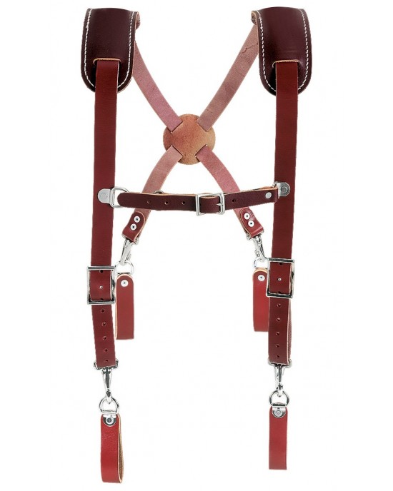 Leather suspender tool belt