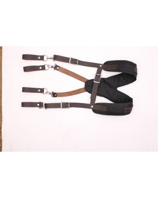 Leather suspender tool belt
