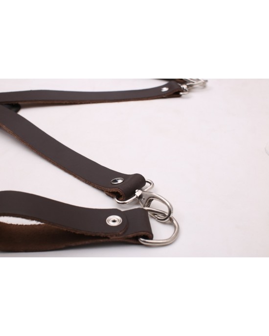 Leather suspender tool belt